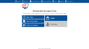 Essai du logiciel de vote électronique
